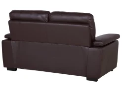 Set da salotto 5 posti VOGAR Pelle sintetica Marrone scuro