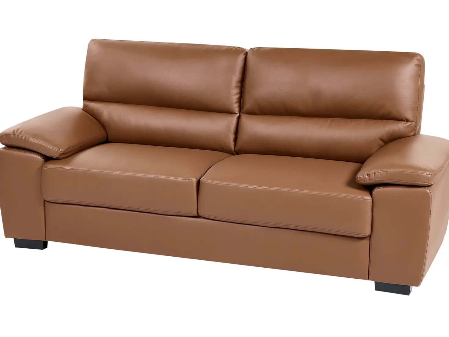 Set da salotto 5 posti VOGAR Pelle sintetica Marrone dorato