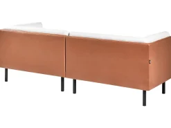 Set da salotto 5 posti VORGOD Tessuto Bianco sporco