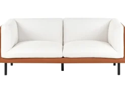 Set da salotto 5 posti VORGOD Tessuto Bianco sporco