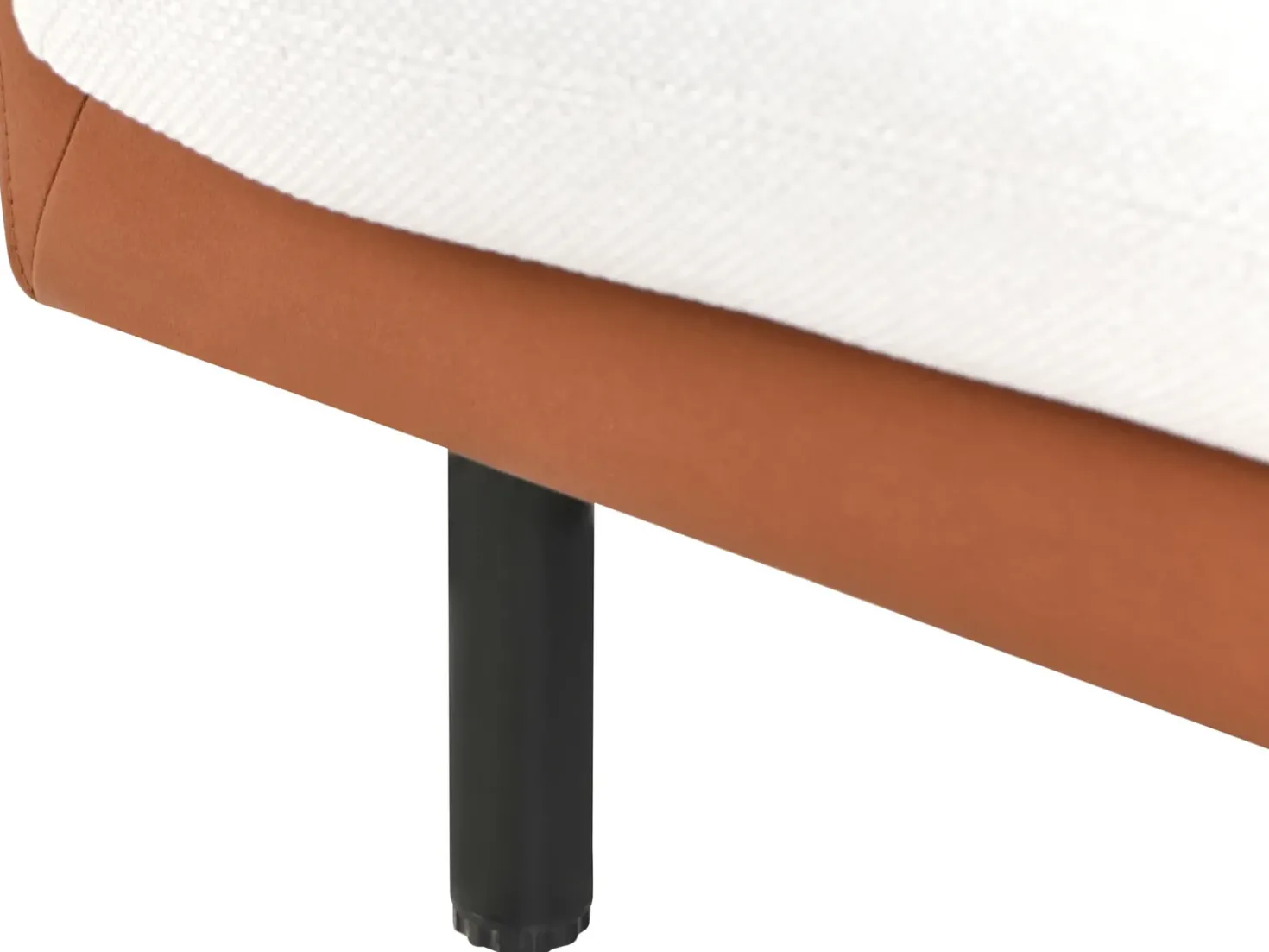 Set da salotto 5 posti VORGOD Tessuto Bianco sporco