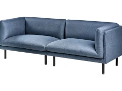 Set da salotto 5 posti VORGOD Tessuto Blu scuro