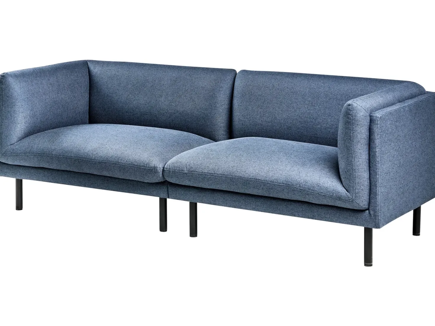Set da salotto 5 posti VORGOD Tessuto Blu scuro