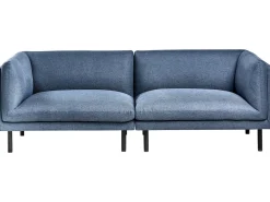 Set da salotto 5 posti VORGOD Tessuto Blu scuro
