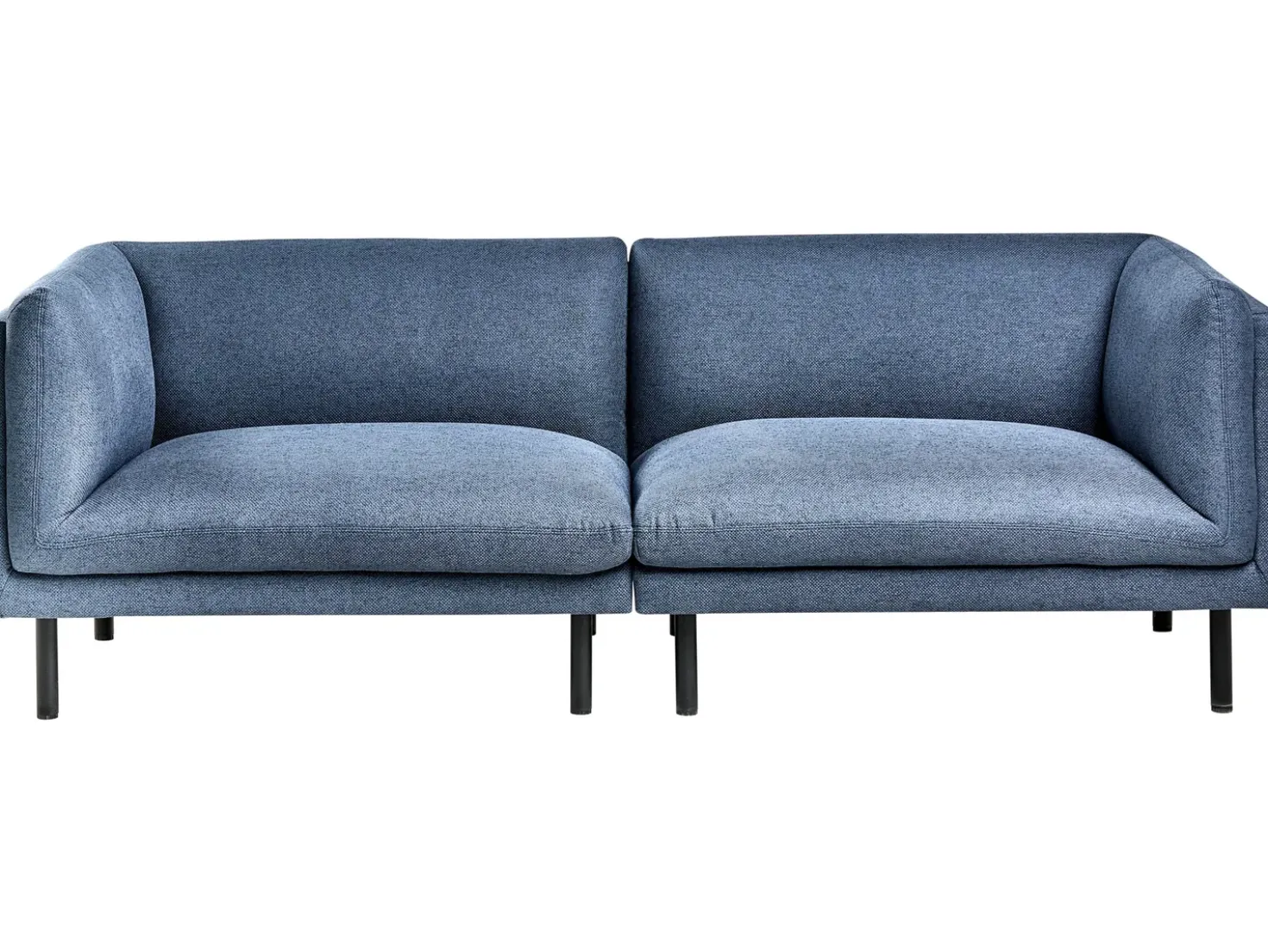 Set da salotto 5 posti VORGOD Tessuto Blu scuro