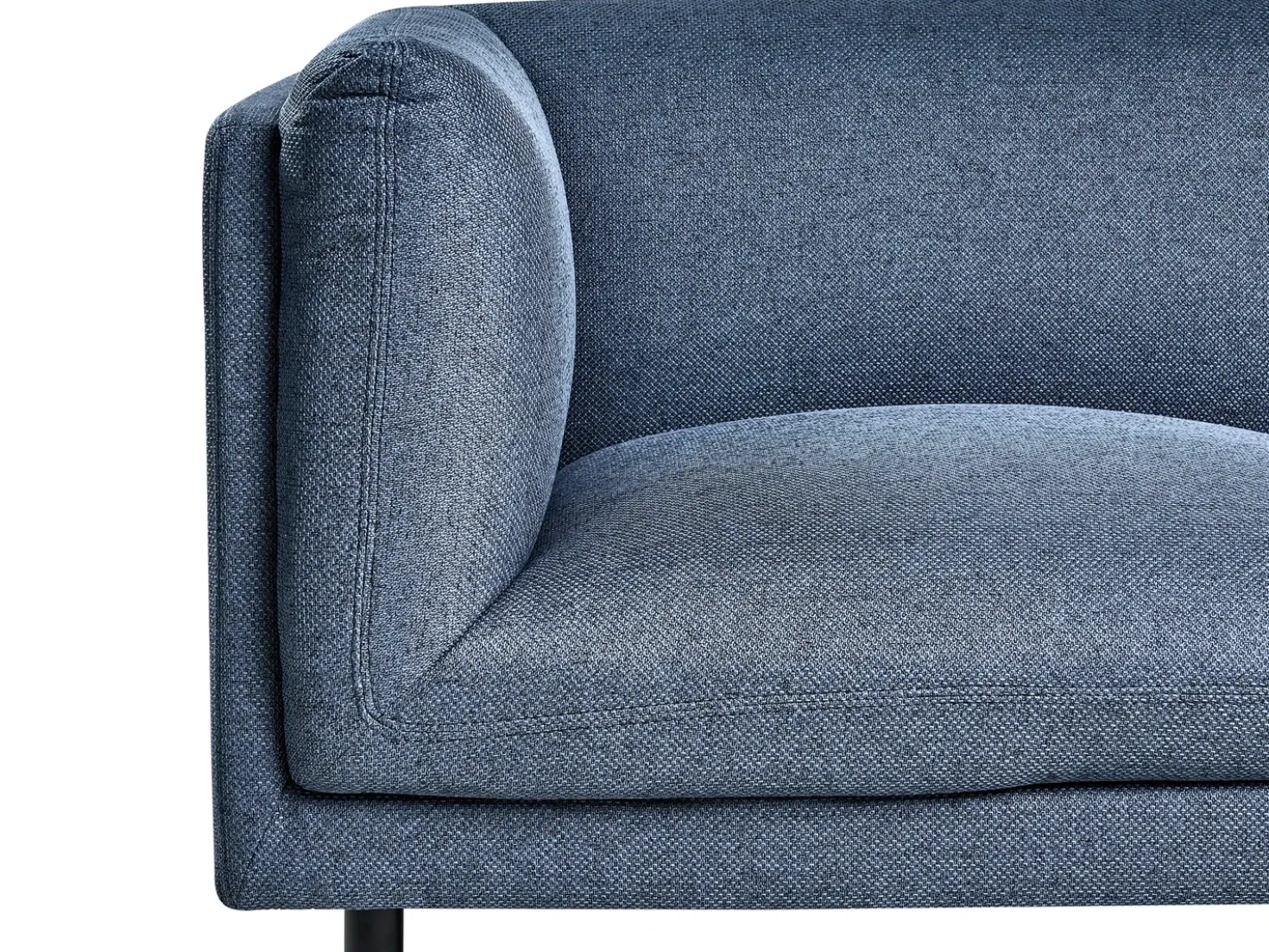 Set da salotto 5 posti VORGOD Tessuto Blu scuro