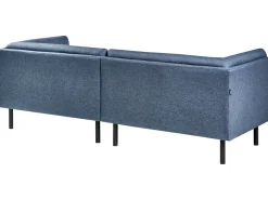 Set da salotto 5 posti VORGOD Tessuto Blu scuro