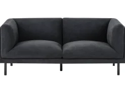 Set da salotto 5 posti VORGOD Tessuto Nero