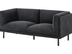 Set da salotto 5 posti VORGOD Tessuto Nero