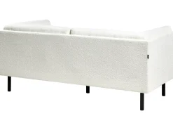 Set da salotto 5 posti VORGOD Bouclé Bianco sporco