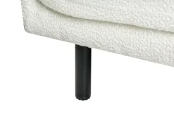 Set da salotto 5 posti VORGOD Bouclé Bianco sporco