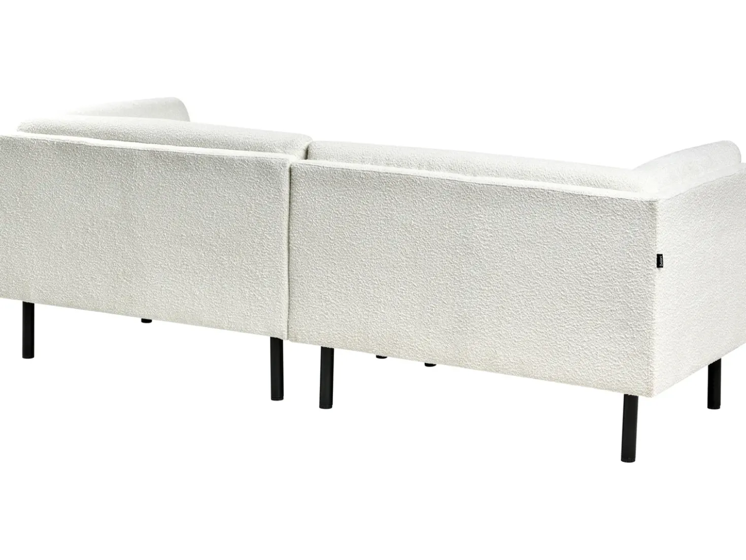 Set da salotto 5 posti VORGOD Bouclé Bianco sporco