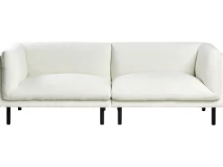 Set da salotto 5 posti VORGOD Bouclé Bianco sporco