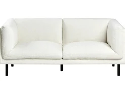 Set da salotto 5 posti VORGOD Bouclé Bianco sporco