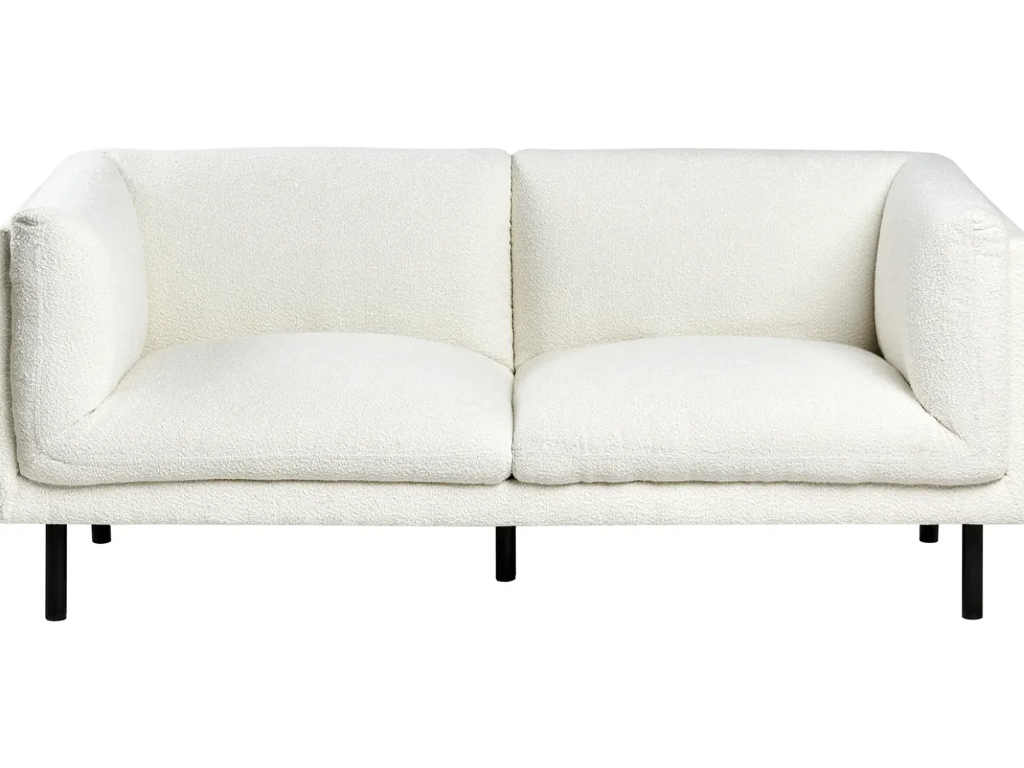 Set da salotto 5 posti VORGOD Bouclé Bianco sporco
