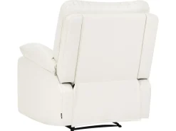 Set da salotto con poltrona reclinabile manuale 4 posti BERGEN Pelle sintetica Bianco
