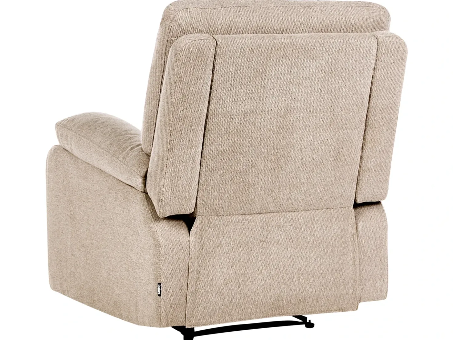Set da salotto con poltrona reclinabile manuale 6 posti BERGEN Tessuto Beige