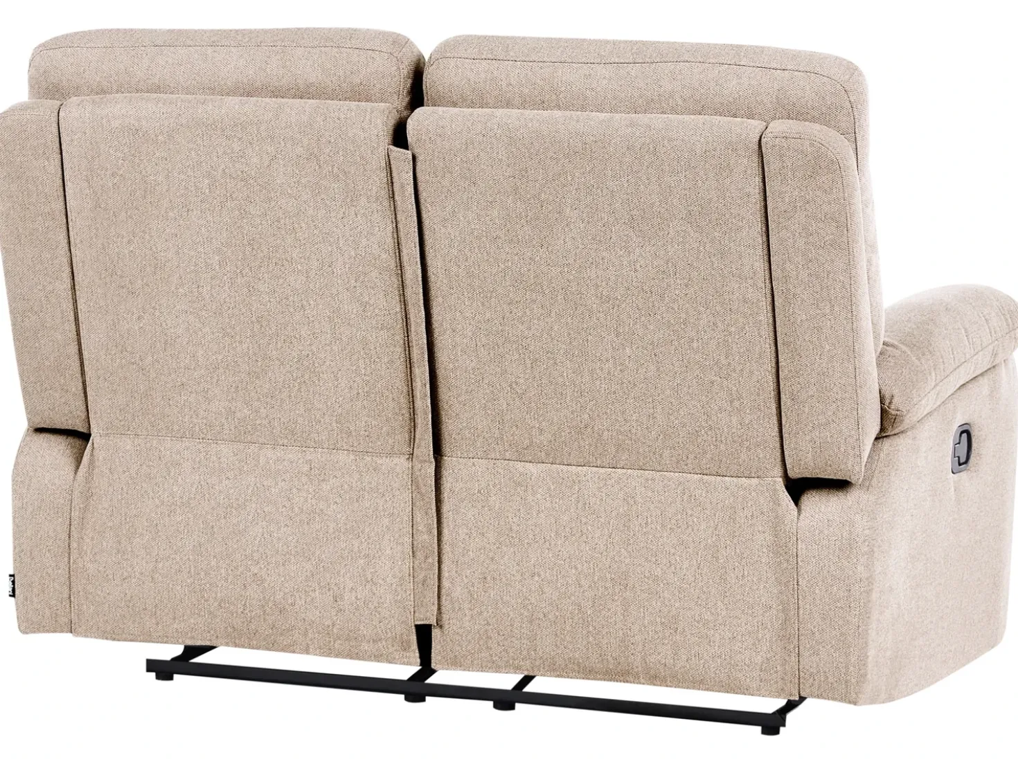 Set da salotto con poltrona reclinabile manuale 6 posti BERGEN Tessuto Beige