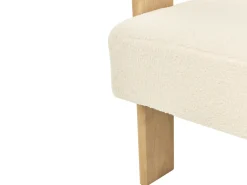 Set da salotto ILBRO Bouclé Bianco sporco/Marrone chiaro