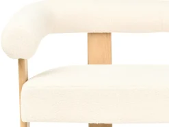 Set da salotto ILBRO Bouclé Bianco sporco/Marrone chiaro