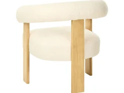 Set da salotto ILBRO Bouclé Bianco sporco/Marrone chiaro