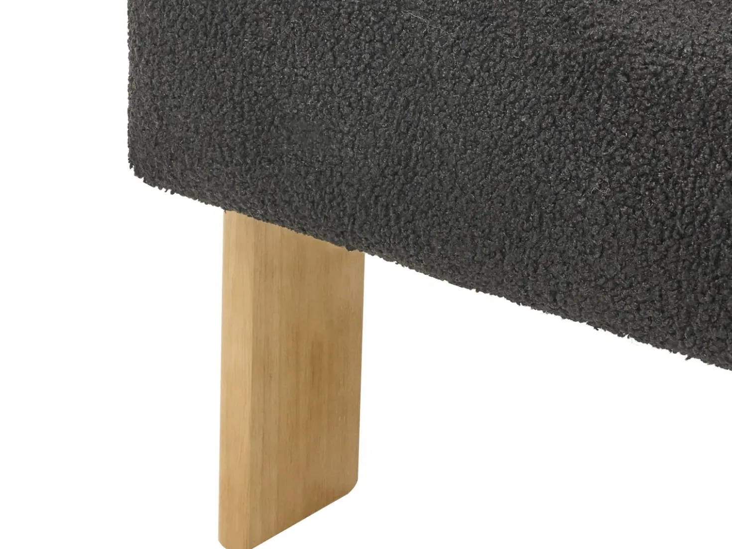 Set da salotto ILBRO Bouclé Nero/Marrone chiaro