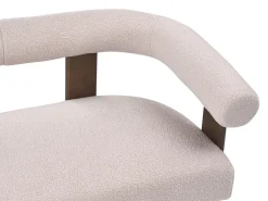 Set da salotto ILBRO Bouclé Marrone scuro/Beige