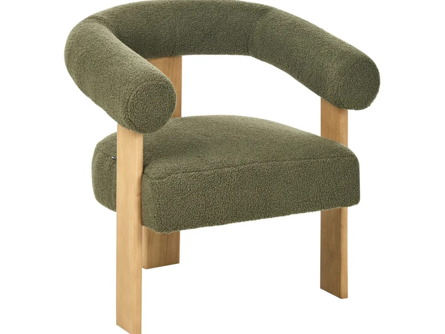 Set da salotto ILBRO Bouclé Verde/Marrone chiaro