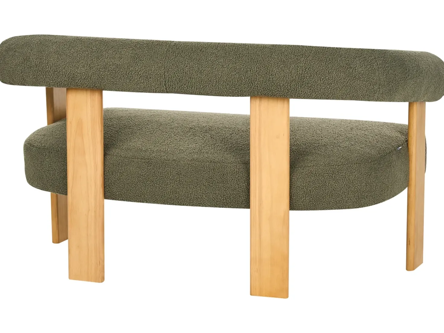 Set da salotto ILBRO Bouclé Verde/Marrone chiaro