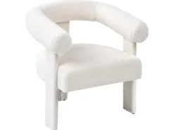 Set da salotto ILBRO Bouclé Bianco sporco