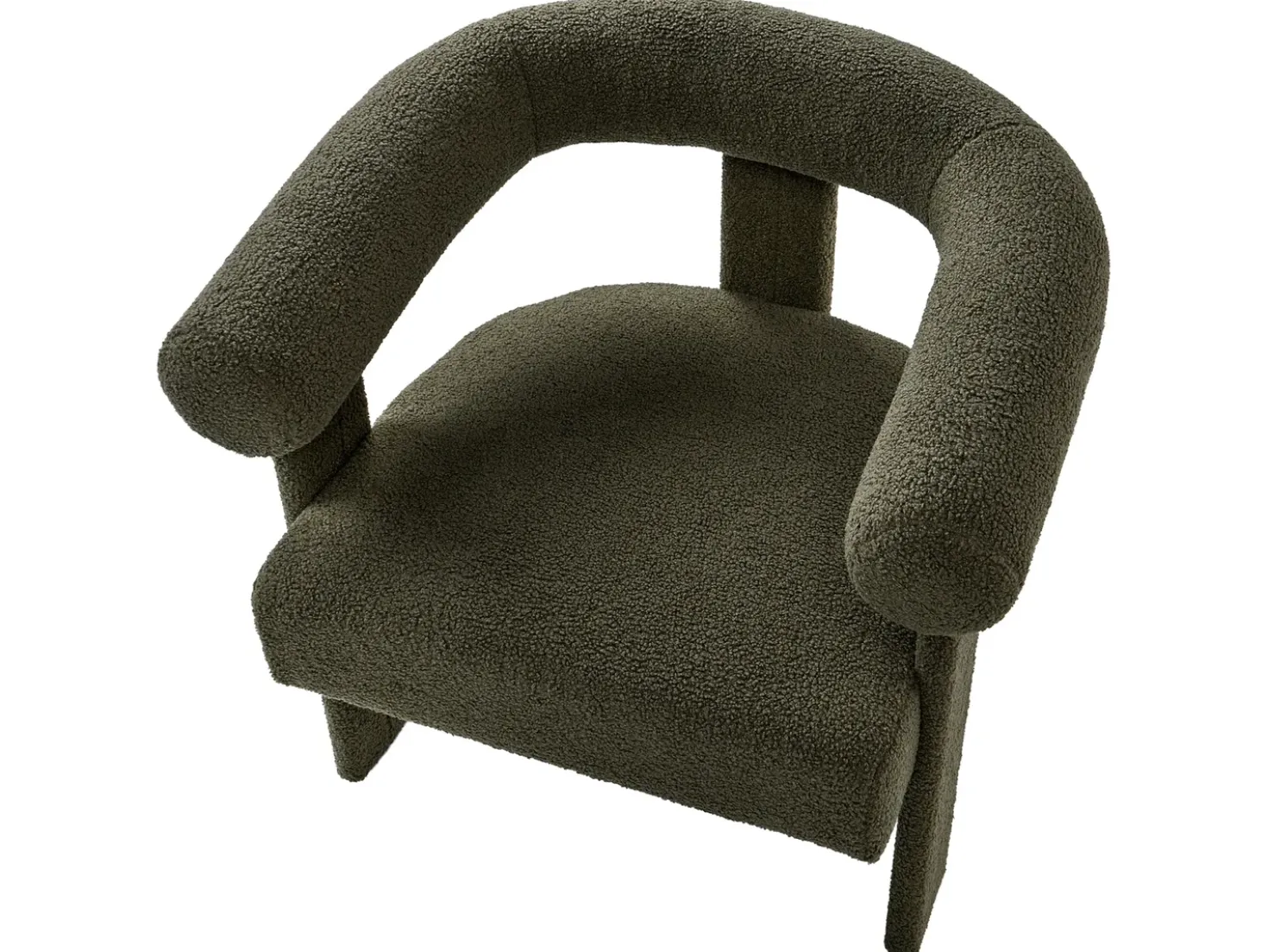 Set da salotto ILBRO Bouclé Verde scuro