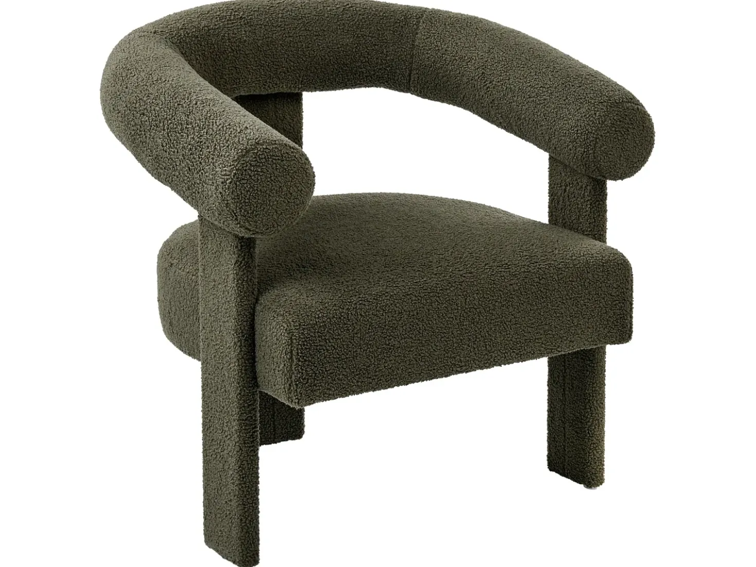 Set da salotto ILBRO Bouclé Verde scuro