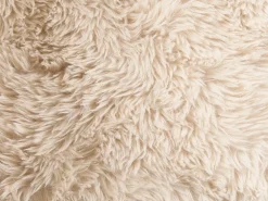 Set da salotto ILBRO Finta pelliccia Bianco sporco/Marrone chiaro
