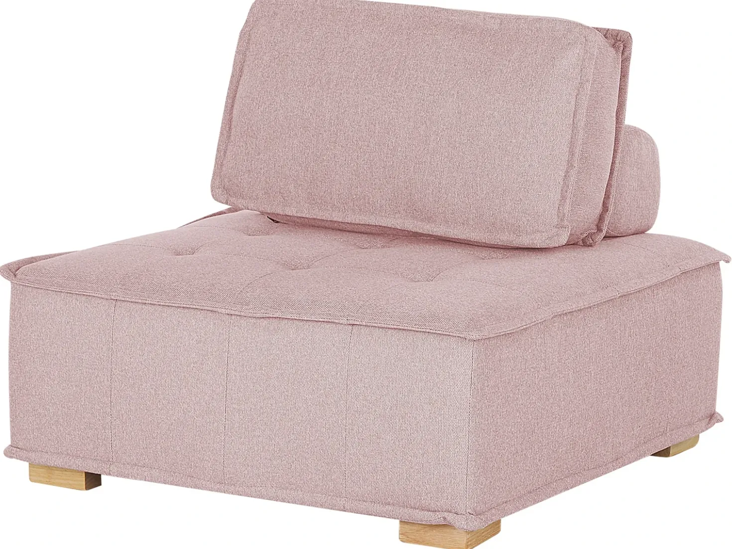 Set da salotto modulare 4 posti TIBRO Tessuto Rosa