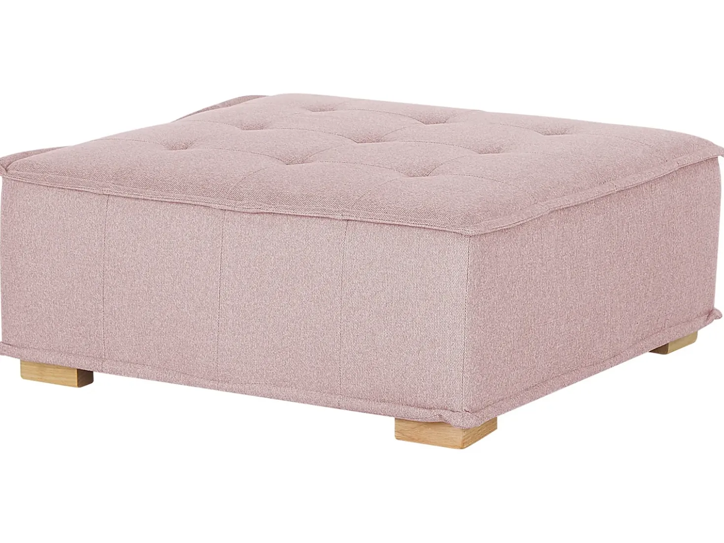 Set da salotto modulare 4 posti TIBRO Tessuto Rosa