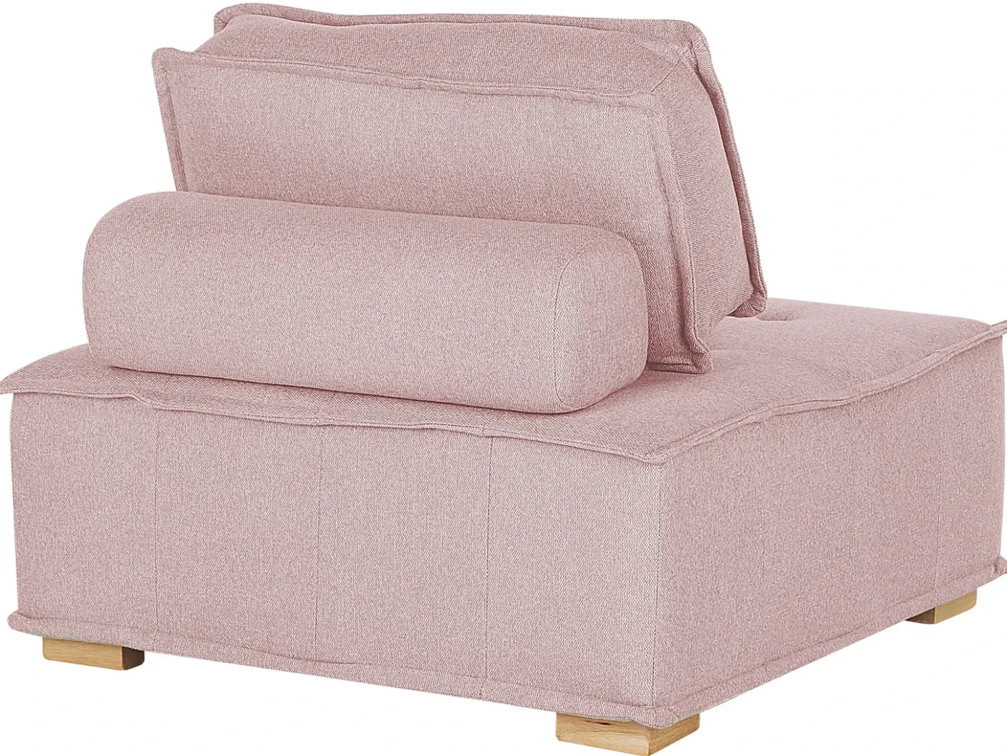 Set da salotto modulare 4 posti TIBRO Tessuto Rosa