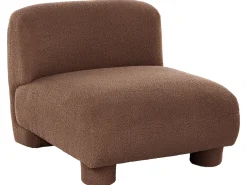 Set da salotto modulare 4 posti MJALBI Bouclé Marrone