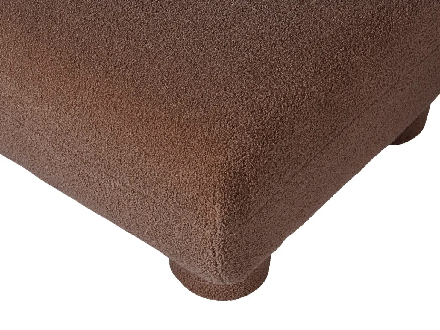 Set da salotto modulare 4 posti MJALBI Bouclé Marrone