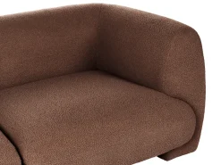 Set da salotto modulare 4 posti MJALBI Bouclé Marrone