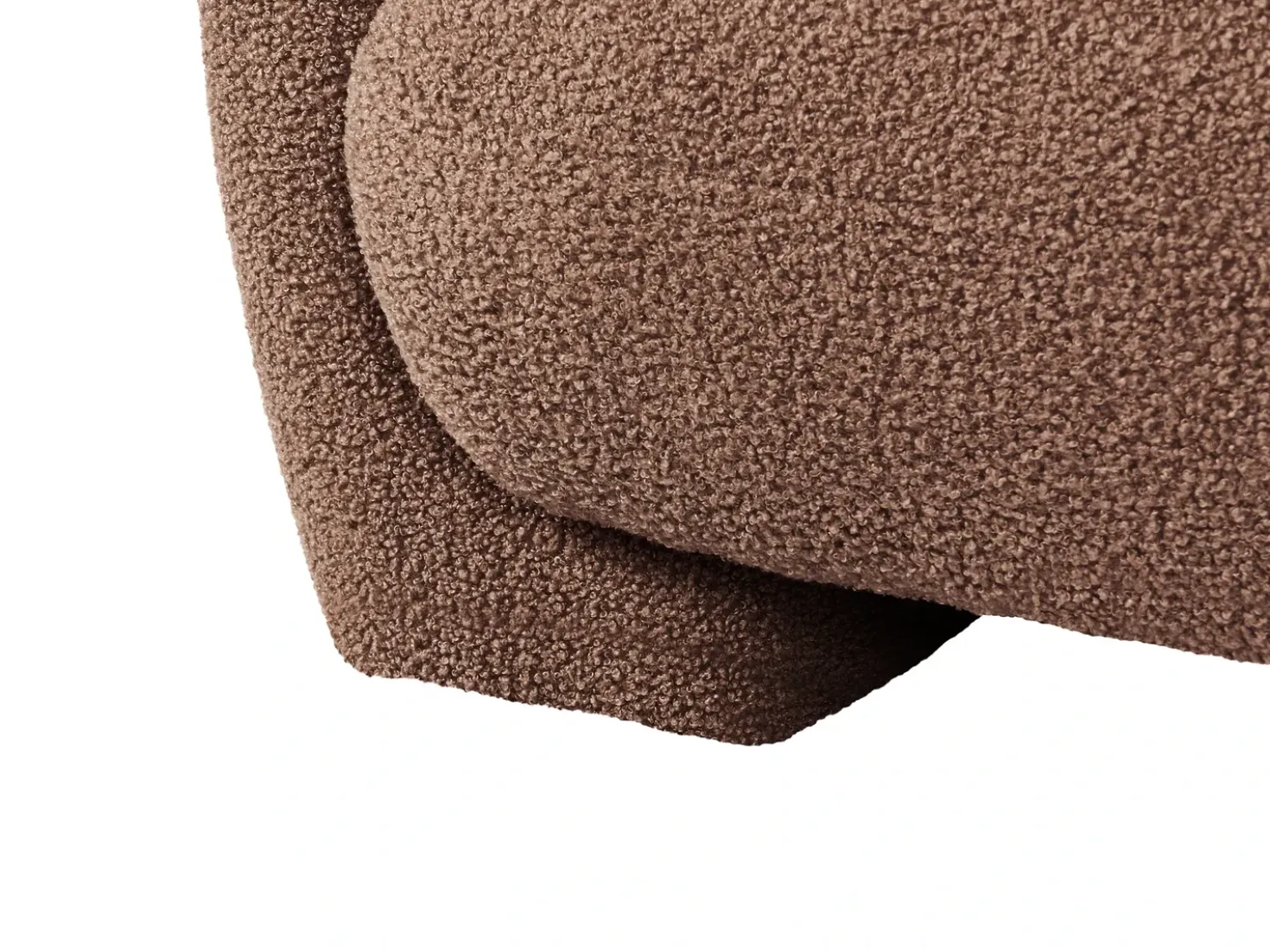 Set da salotto modulare 4 posti MJALBI Bouclé Marrone
