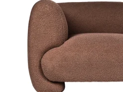 Set da salotto modulare 4 posti MJALBI Bouclé Marrone