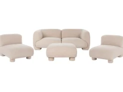 Set da salotto modulare 4 posti MJALBI Bouclé Beige