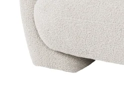 Set da salotto modulare 4 posti MJALBI Bouclé Bianco sporco con ottomana
