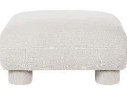 Set da salotto modulare 4 posti MJALBI Bouclé Bianco sporco con ottomana