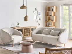 Set da salotto UMEA Tessuto Beige chiaro