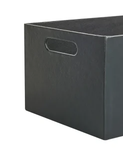 Set de 3 cutii LARSA Pelle sintetica Grigio grafite