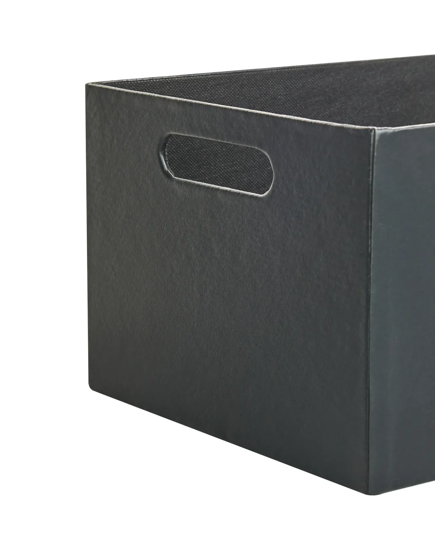 Set de 3 cutii LARSA Pelle sintetica Grigio grafite