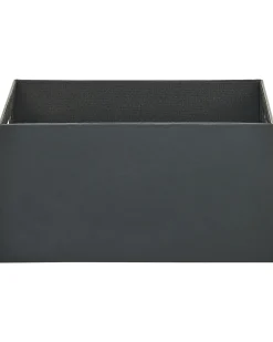 Set de 3 cutii LARSA Pelle sintetica Grigio grafite