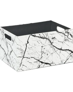 Set de 3 cutii LARSA Pelle sintetica Bianco