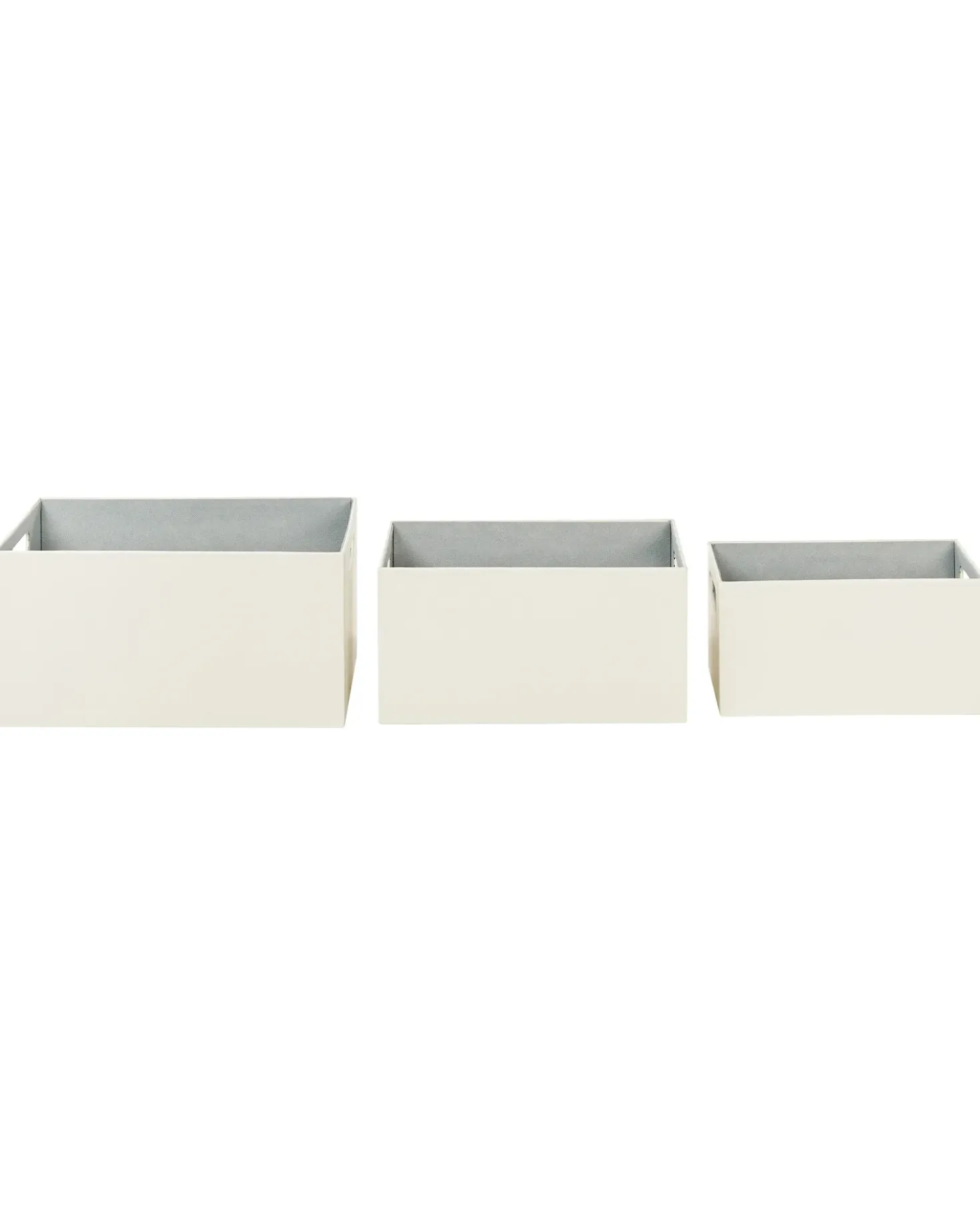 Set de 3 cutii LARSA Pelle sintetica Beige